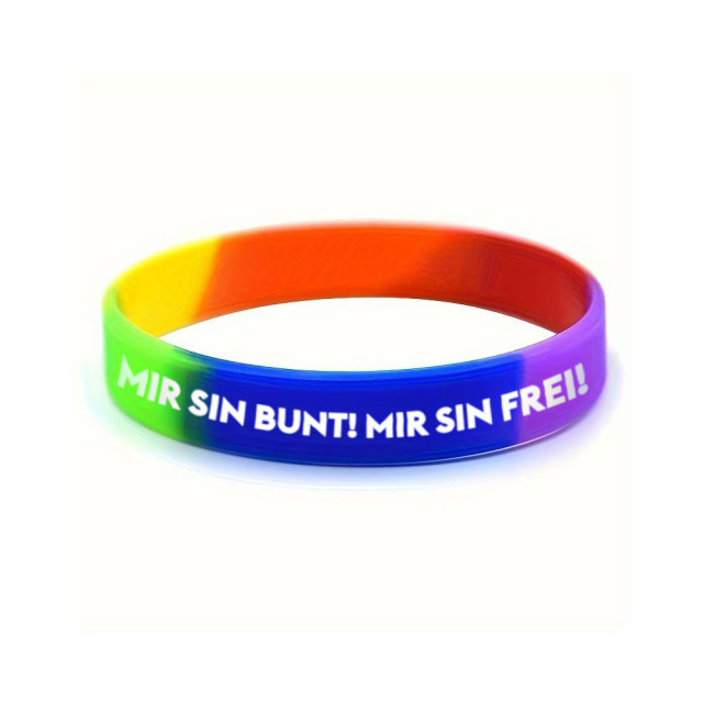 Armband Mir sin bunt! Mir sin frei! (Shop Art-No. cbS0061) | Cat Ballou