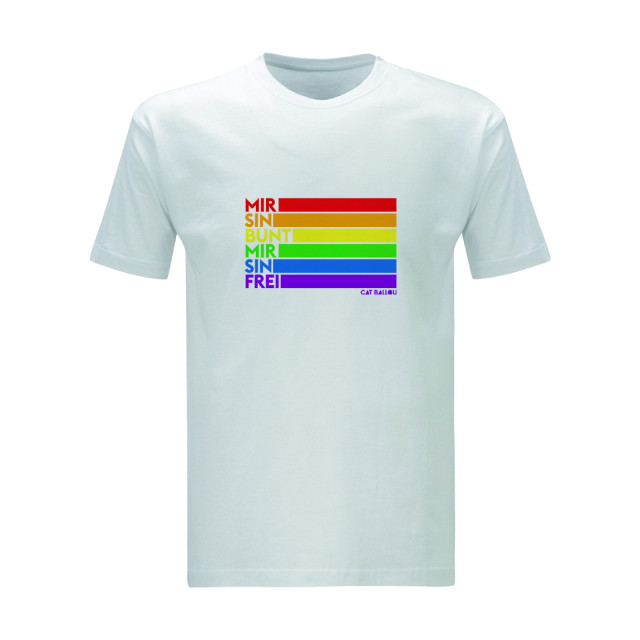 PrideShirt Flagge White (Shop Art-No. cbS0062) | Cat Ballou
