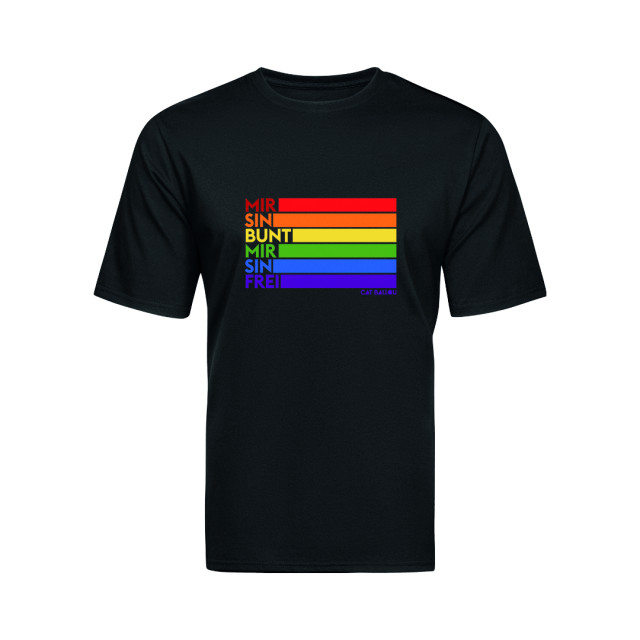 PrideShirt Flagge Black (Shop Art-No. cbS0063) | Cat Ballou