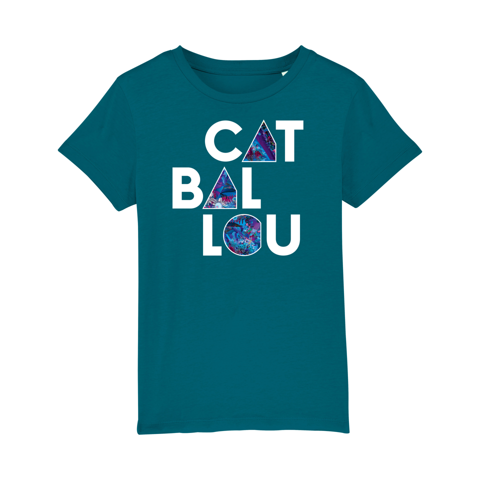 Cat Ballou - Shirt, azur - Kids (Shop Art-No. cbS0046) | Cat Ballou