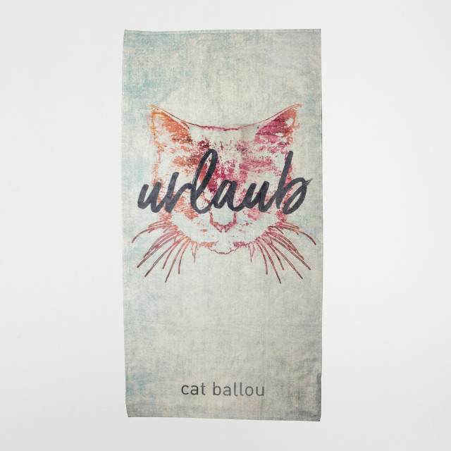 Strandtuch Urlaub | Cat Ballou