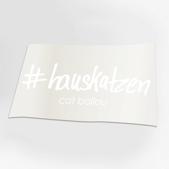 #hauskatzen Autoaufkleber | Cat Ballou