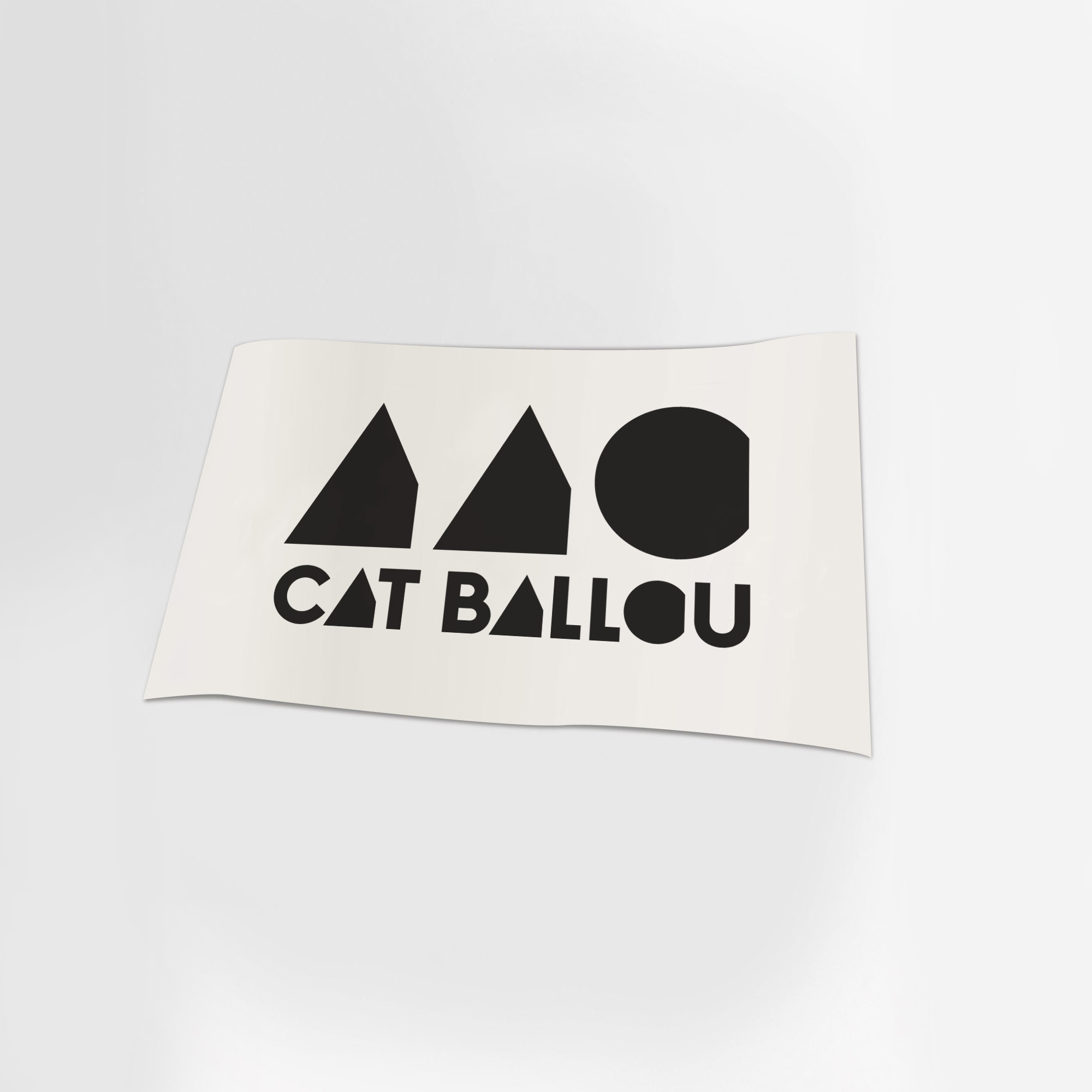 Cat Ballou Autoaufkleber schwarz (Shop Art-No. a0041) | Cat Ballou