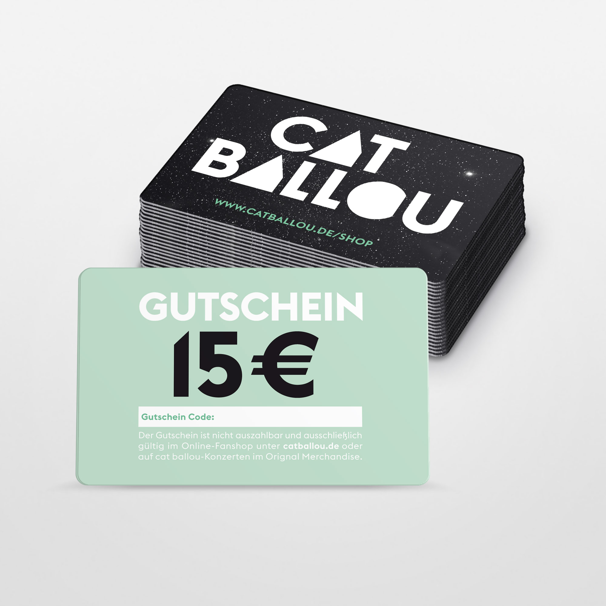 Gutschein 15 Euro (Shop Art-No. a0043) | Cat Ballou