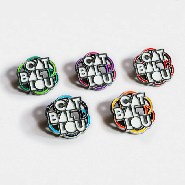 Cat Ballou Pin Alles bunt 5er-Set (Shop Art-No. a0052) | Cat Ballou