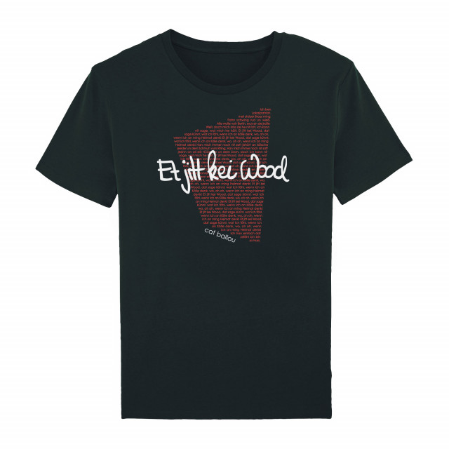 Shirt Song-Text Et jitt kei Wood (Shop Art-No. cbS00029) | Cat Ballou