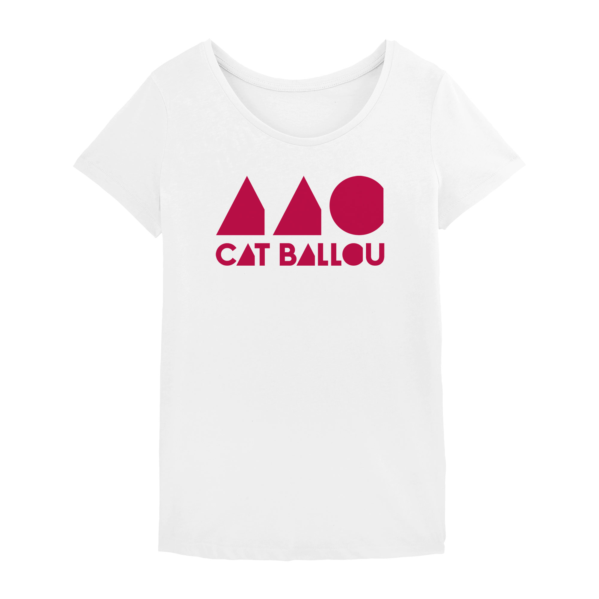 Cat Ballou Logo Shirt, woman, weiss (Shop Art-No. cbS0038) | Cat Ballou